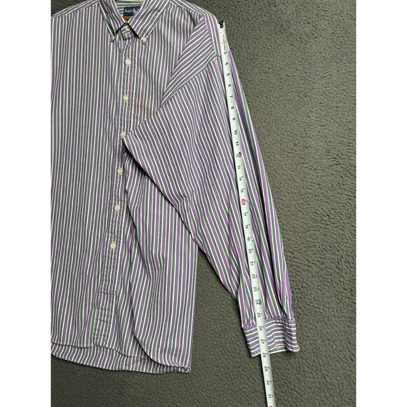 Ralph Lauren Shirt Mens 2XL Blake Button Down Long Sleeve Stripe Dress Casual - Picture 11 of 11